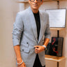 Manoj Bajpayee in Our Blue Linen Slim-fit Blazer - Bharat Reshma