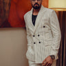 Manish Paul exudes elegance in an ivory double-breaste Suit - Bharat Reshma