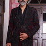 Black Italian Tuxedo and Pant Set - Bharat Reshma