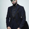 Manish Paul In Our Blue Designer 2 Piece Suit - Bharat Reshma