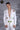 White Tuxedo highlight with Zari thread embroidery - Bharat Reshma