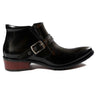 Gladiator Ankle High Black Leather Boots - Bharat Reshma