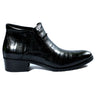 Highbrow Black Bison Boots - Bharat Reshma