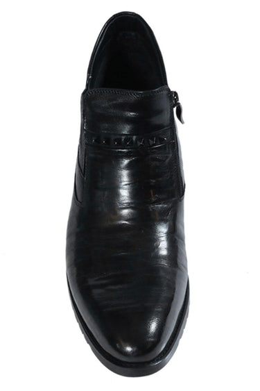 Highbrow Black Bison Boots - Bharat Reshma