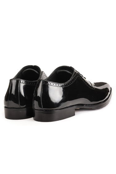 Black Leather Shoes for Men - Bharat Reshma