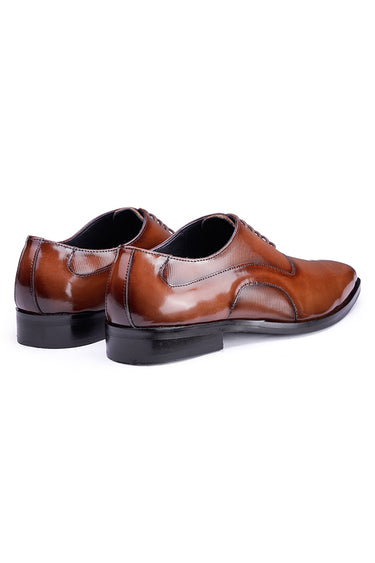 Wingtip Borgues Brown Leather Shoes - Bharat Reshma