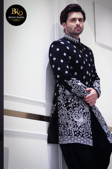 Shoaib Ibrahim in Our Black indo-western set - Bharat Reshma