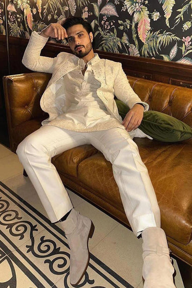 Vin Rana in Our Ivory Designer Indo Western - Bharat Reshma
