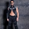 Tiger Shroff Wearing Our Statement Black Jacket Featuring One Sleeve Detail - Bharat Reshma