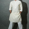 Manish Paul In Our Ivory Resham Embroidered Kurta Set - Bharat Reshma