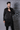 Black organza cut work kurta set - Bharat Reshma