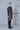 Designer Black Flower Pattern Kurta Pant Set - Bharat Reshma