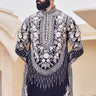 Designer Black Heavy Embroided Men's Kurta Set - Bharat Reshma
