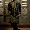 Designer Black Kurta Pant Set for Men - Bharat Reshma