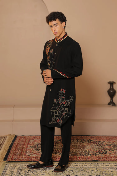King of Hearts Kurta Set - Bharat Reshma