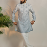 Blue ombre butti design kurta set - Bharat Reshma