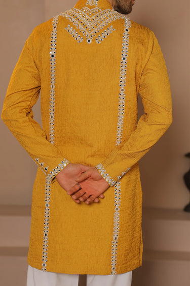 Sunlit Mirror Kurta Set - Bharat Reshma