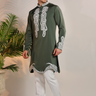Hand Embroidered Kurta Pajama Set - Bharat Reshma