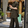 Designer Green Pathani Kurta Set for Men - Bharat Reshma