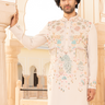 Exquisite PINK Hand Embroideried KURTA SET - Bharat Reshma