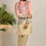 Ombre Cotton Embroidery Floral Aari Kurta Set - Bharat Reshma
