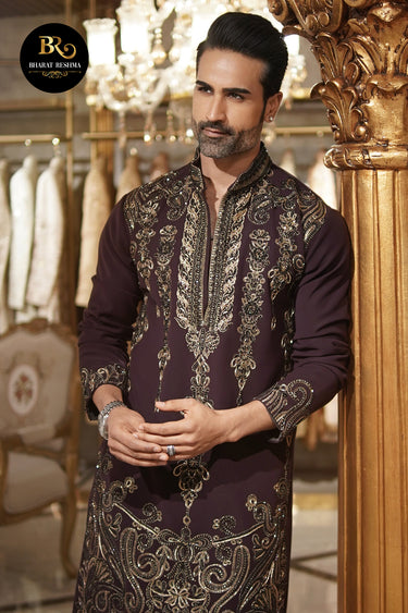 Designer Heavy embroidery kurta set with Pant - Bharat Reshma