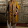 Haldi Yellow Kurta With Resham Embroidery - Bharat Reshma