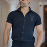 Designer Black deer embroidery partywear Co-ord Set - Bharat Reshma