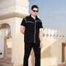 X-Stitch black co-ord set - Bharat Reshma