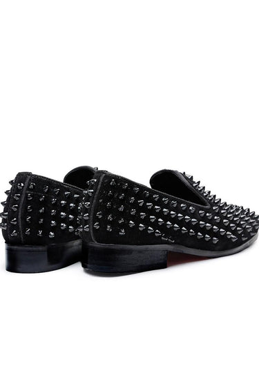 Black Shark Tooth Designer loafers - Bharat Reshma