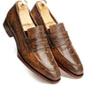 Brown Designer Shoes with Goodyear Welted Laces - Bharat Reshma