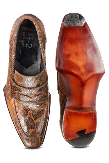 Brown Designer Shoes with Goodyear Welted Laces - Bharat Reshma