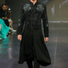 Designer Black Men's Gown with Unique Cuts & Embroidery - Bharat Reshma