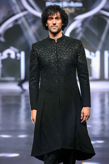 Italian Magna Designer Men's Gown with Pant - Bharat Reshma