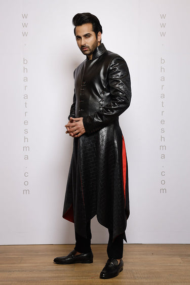 Thread and Cut Pattern Designer Gown for Men - Bharat Reshma