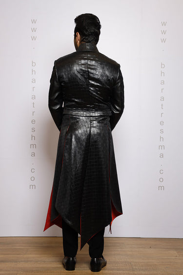 Thread and Cut Pattern Designer Gown for Men - Bharat Reshma