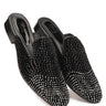 Tan Patent Black Leather Sandals for Men - Bharat Reshma