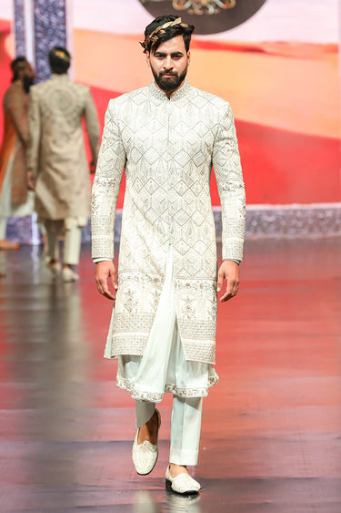 Designer Indo Western Sherwani For Men - Bharat Reshma