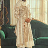 Wedding Sherwani for Groom in Ivory Matka Silk - Bharat Reshma