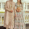 Linen Hand Embroidered Sherwani for Men - Bharat Reshma
