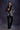 Designer Black Velvet Tuxedo with Artistic Print