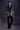 Designer Black Velvet Tuxedo with Artistic Print