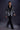 Designer Black Velvet Tuxedo with Artistic Print