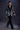 Designer Black Velvet Tuxedo with Artistic Print