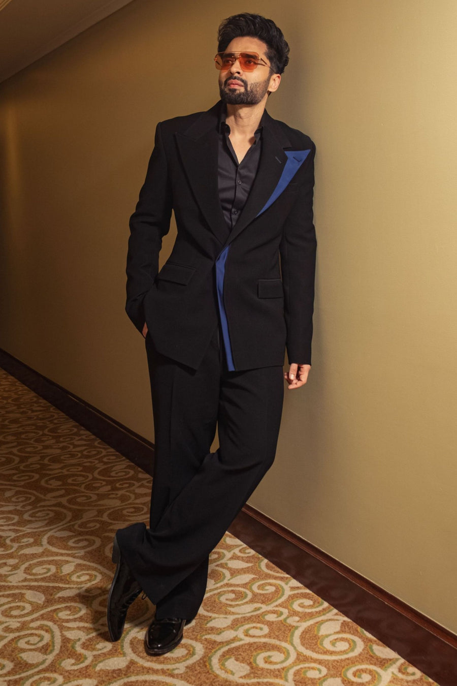 Jackky Bhagnani in Black Classic Suit