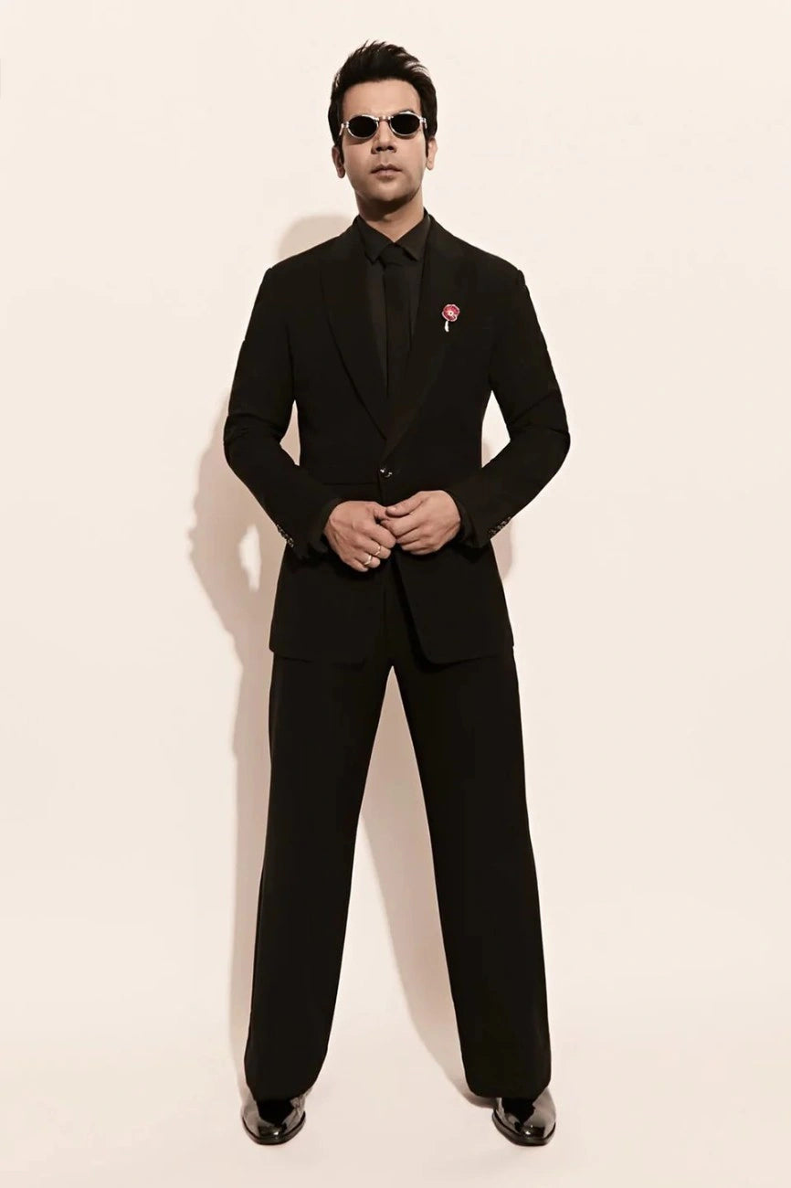 Raj Kumar Rao in Black Suit Set