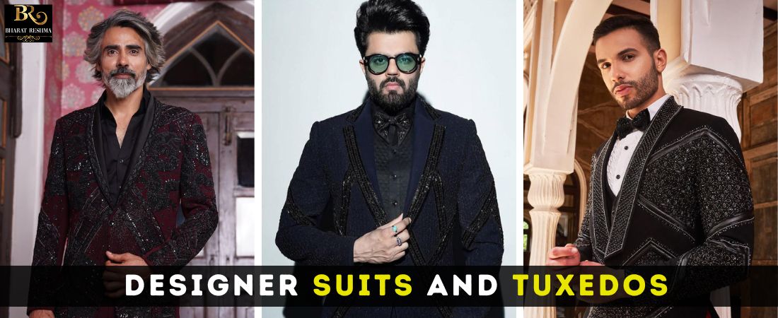 Designer suits and tuxedo